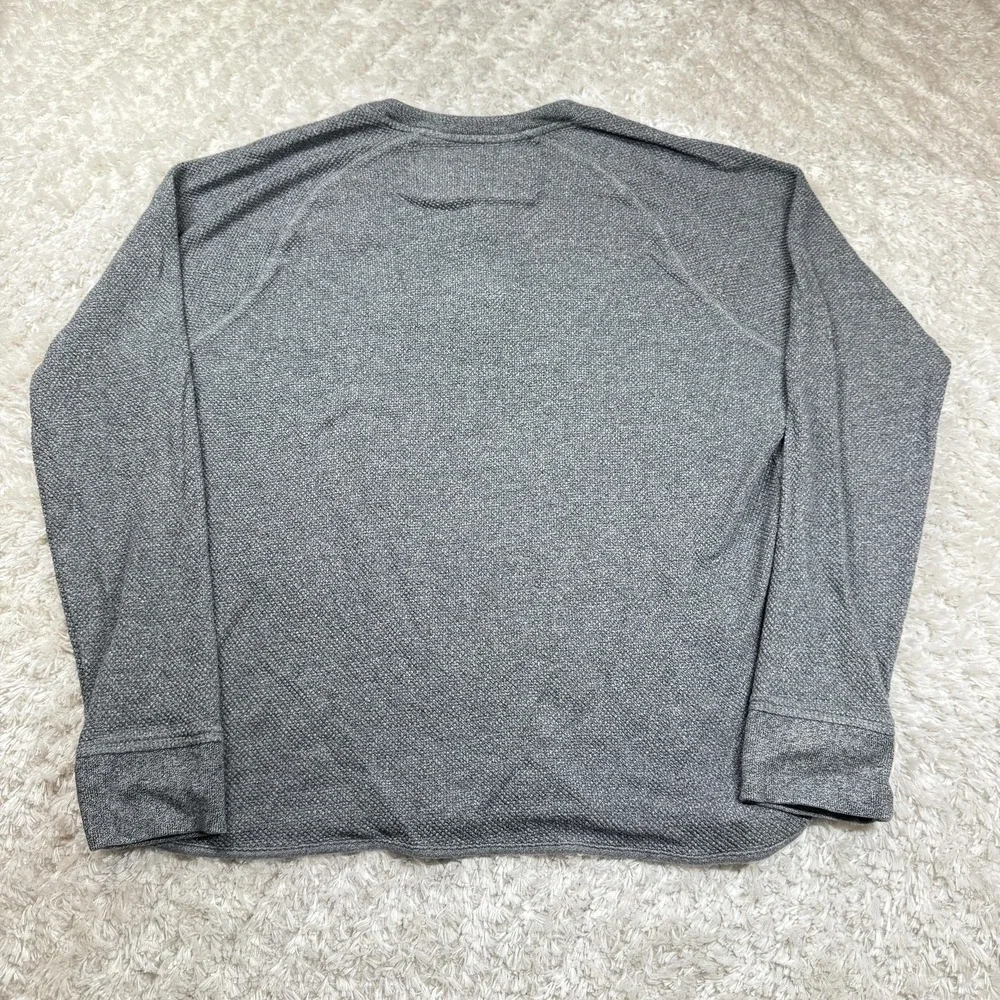 Banana Republic Henley Shirt Mens XL Gray Raglan Quite Luxury Casual Preppy Emo